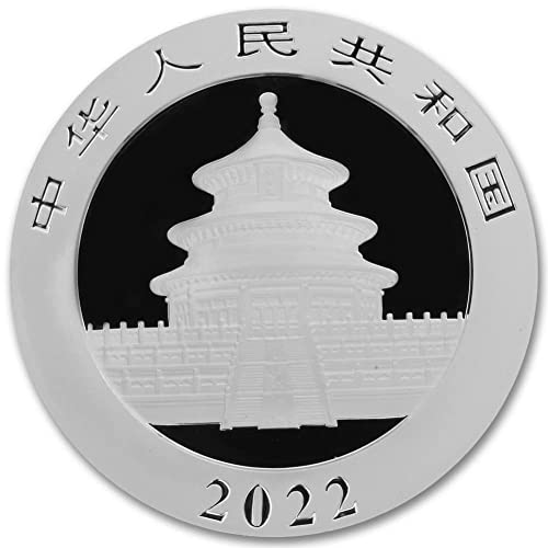 2022 lote de 30 gramas de prata chinesa moedas de panda brilhante não circuladas com certificados de autenticidade por moeda