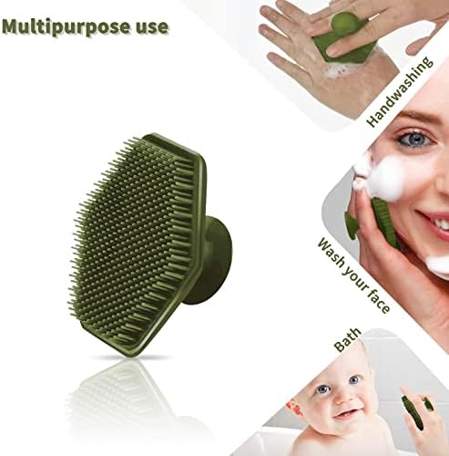 Esfriador de face de silicone para homens, esfoliante suave e massageador, escova de limpeza facial de lavagem de silicone remove