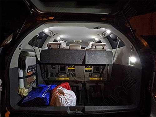 Kit de luzes LED interiores brancos Brishine para Toyota Highlander 2014 2015 2017 2018 2019 2020 Super Bright 6000K LED INTERIOR BULLS PACOLE