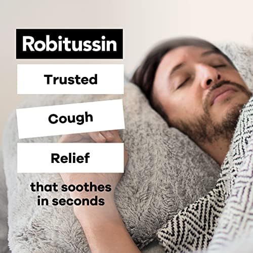 Robitussin Maximum Strength Nighttime Tosse DM, Medicina de tosse para adultos, Berry Flavor - 8 FL OZ
