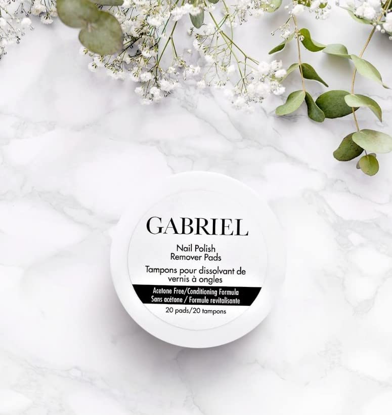 Removedor de esmalte de Gabriel Cosmetics | Não tóxico, com cheiro cítrico | Todos os ingredientes naturais | Não acetona e Paraben