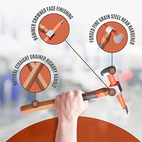 Harden Pro Série 12,5 ”x 5,5” x 1,54 ”Pein e acabamento Hammer Bend Sheet Tools Reparo de corpo automático Hammer Pein