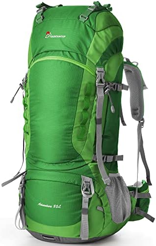 Mochila interna de quadro interna 80L para a mochila de Man & Women mochila com a capa de chuva verde…