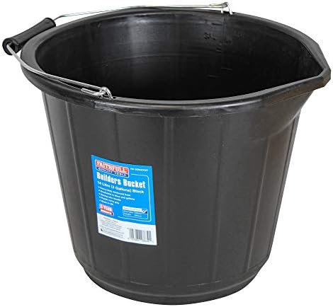 Faithfull 3Gbucket de propósito geral Bucket - Black, 25,4 cm*38,8 cm*34,6 cm