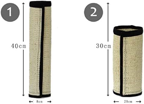 Gato scratcher tape sisal natural 2 pacote de gato tapetes sisal fino scratcher tapete com velcro protegendo móveis sofá