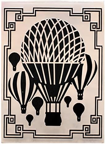 Kwan cria pastas de gravação de plástico de balão de ar quente para fazer cartões de recortes e outros artesanato em papel, 10.6x14.5cm