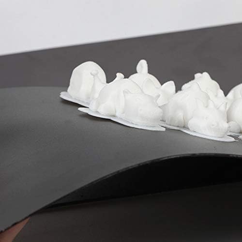 Adesivos magnéticos da impressora 3D, folha de adesivos de plataforma de cama de calor resistente ao desgaste, anti-warpage 15cm