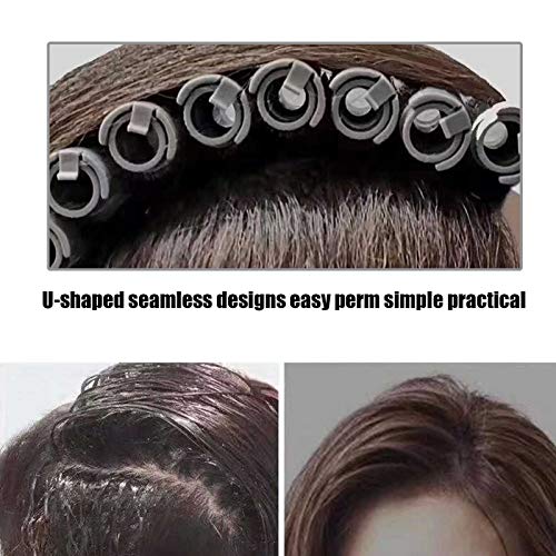 Hastes de permissão de cabelo, 20pcs/conjunto fofo Perming haste rolo de cabelo rolos de cabelo rolos de curvatura coreana