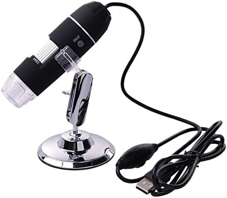Digi Home - 0-800X 8 LED USB 3D Microscope Digital Endoscópio Mensagem PC Camerwith Camerwith Stand