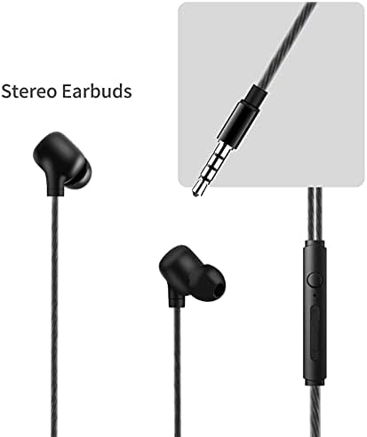Fones de ouvido com eg10 de ellogeares - 3,5 mm com tecnologia de cancelamento de ruído, fones de ouvido com microfone,