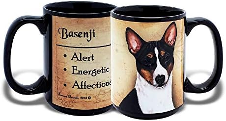 BXS Gifts Basenji Tri 15 oz. Presente de caneca de cerâmica de café personalizada [BSMFF 012B]