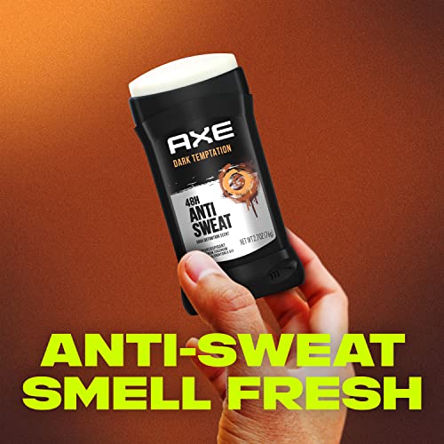 AX ACTION DULO ATIPERSPPPSpirante Stick para uma tentação escura de frescura duradoura durante todo o dia de aroma fresco de 48 horas de desodorante anti -suor, 2,7 onças