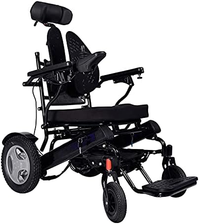 Cadeira de rodas portátil portátil de moda Neochy 2021 Longo alcance - Cadeiras elétricas Cadeiras de rodas leves Motorize dobrável Power Electrics Cadeirt Mobility Aid com apoio de cabeça amarelo