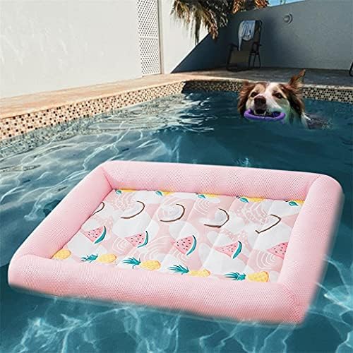 Musite Pet Mat Pet Pet Ice Summer Summer Refrigere Bet Pad Pad Dog Tapetes Dormindo para Cat and Dog Kennel Kennel Cool Silk Bed Supplies/A