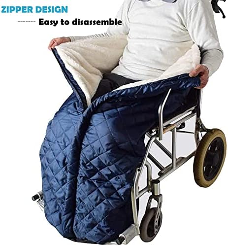 Cobertor de cadeira de rodas forrado nachen para cadeira de rodas para cadeira de rodas de inverno para adultos com cobertores mais