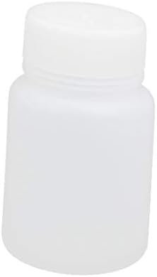 X-Dree 30ml HDPE plástico redondo amostra de boca larga garrafa branca (30 ml hdpe plástico redondo ancho boca muestra botella