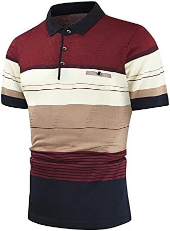 Camisas masculinas havaianas, 2023 Summer Men Moda Stripe Stripe Sleeve curta de manga curta Aloha Bowling Beach camisetas