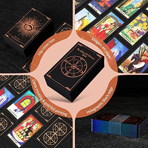 Cards de tarô de hera, baralho de tarô, deck de tarô, jogo de contagem futura de 78 Tarot Deck, The Soul Sparkle Tarot - Cartões