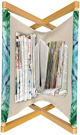 Revista abstrata de Ambesonne e titular de livros, estrela dentro do quadro quadrado Efeito de corante tie imprima Surreal Monocroma