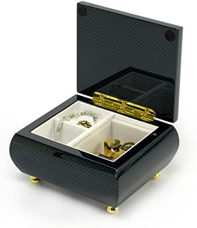 23 Nota Caixa de jóias musicais modernas turquesas em um acabamento de alto brilho - Edelweiss