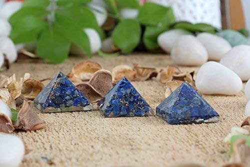 Pirâmide orgona aatm lapis lazuli