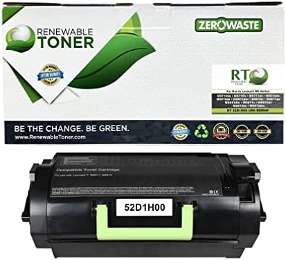 Toner renovável 521 Substituição de alto rendimento para Lexmark 521h 52d1h00 Impressora a laser MS710 MS711 MS810 MS811