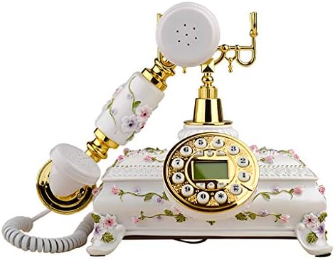 TAISK Antique estilo europeu Telefone vintage Fixo grande botão Retro Retro Desktop Telefone decoração para o hotel de escritório da família
