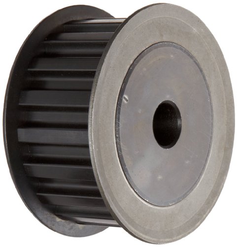 Ametric 22L100 ANSI ANSI Polia de tempo com flange, 22 dentes, 0,5625 polegadas +/- 1/16 Bore piloto, 2,6 polegadas de diâmetro externo,