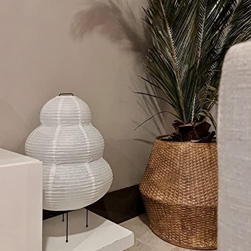 Lâmpada de estilo nogy noguchi • lâmpada akari • lâmpada japonesa piso • lâmpada de papel de piso • lâmpada de chão de arroz • lanterna
