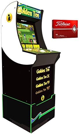 Arcade 1up Golden Tee Arcade com pacote de bolas de golfe