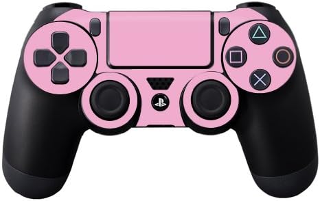 MightySkins Skin Compatível com Sony PS4 Controller - Solid Pink | Tampa protetora, durável e exclusiva do encomendamento de vinil | Fácil de aplicar, remover e alterar estilos | Feito nos Estados Unidos