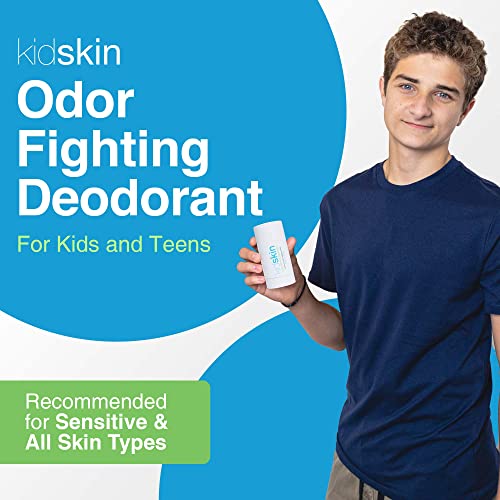 Kidskin-Deodorante para crianças, desodorante para a pele sensível e outros tipos de pele, desodorizante para meninos e