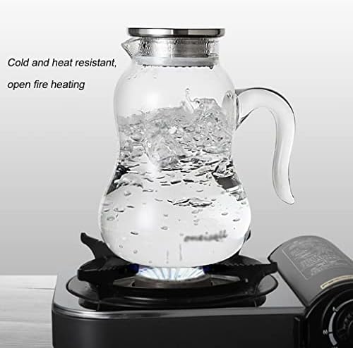 Jarro de água 1.5l/2Lglass jarro resistente ao calor jarro de leite de borossilicato para suco de chá gelado sangria fria ou quente bebidas quentes