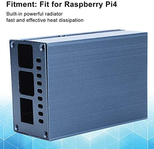 Caso de proteção para Raspberry Pi 4, gabinete de resfriamento por casca de dissipação de calor para Raspberry Pi, caixa