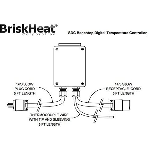 Briskheat SRL18182P SRL Bergo de aquecimento de borracha de silicone com adesivo sensível à pressão, quadrado, 240V, W x