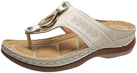 Plataforma romana de sinalizador de mulheres suporta arco de flip chinelas sandálias Hollow Out Casual Slip On Slides Shoes