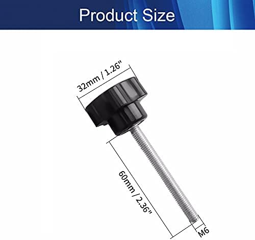 Aicosineg M6 x 60mm Male Frea