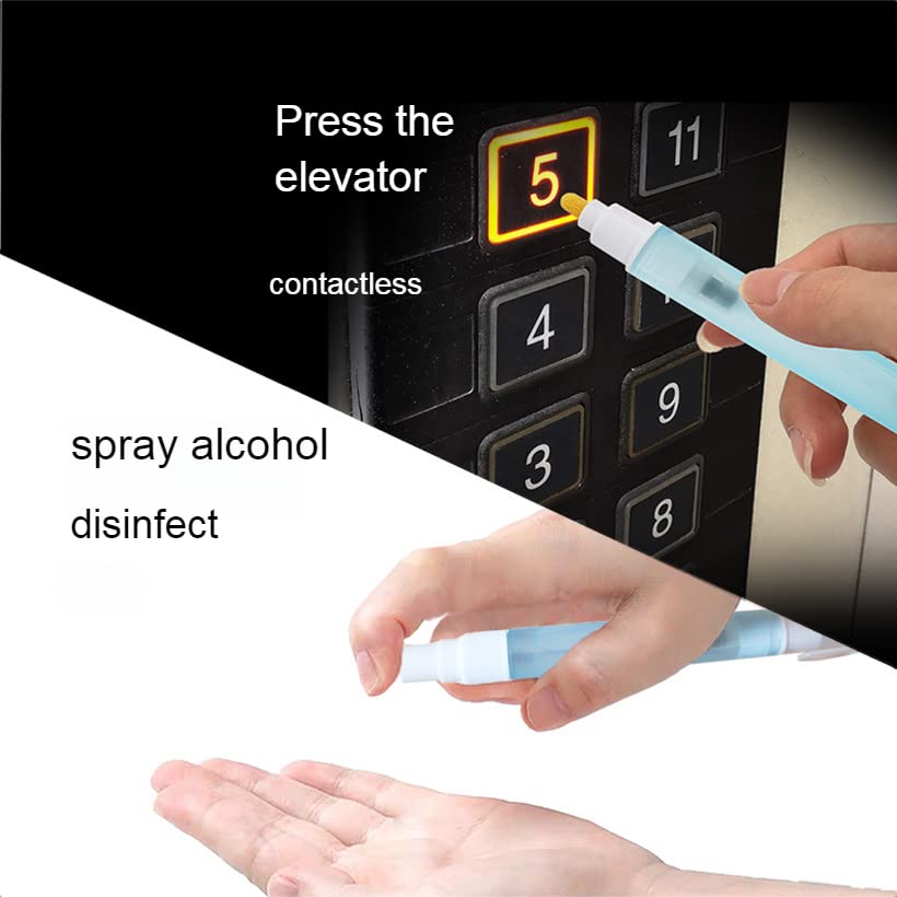 Jiaycx Alcool Recarregável Sinitalizador de mão vazio Mister de spray de plástico e caneta 2-em 1 Conjunto de líquidos reciclável Recipientes