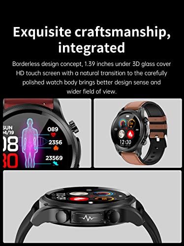 Fixett Geekran Smartwatch, GEEKRAN IPX68 RISK IPX68, GEEKRAN SMANGE SMANGE TEST Relógio inteligente, Monitoramento de glicose no sangue Smartwatch, Teste de glicose no sangue não invasivo Relógio inteligente