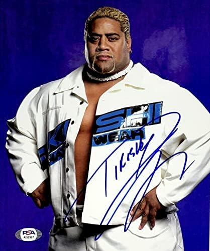 Rikishi WWE Hall of Fame assinado 8x10 Photo PSA AI59367 - Fotos de luta livre autografada