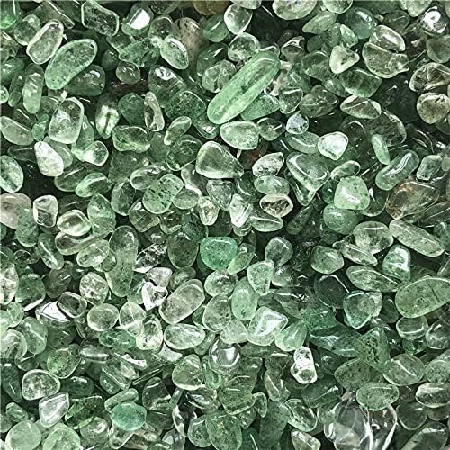 Laaalid xn216 50g Natural polido de morango verde quartzo caiu pedras gemas e minerais naturais de pedra de cristal