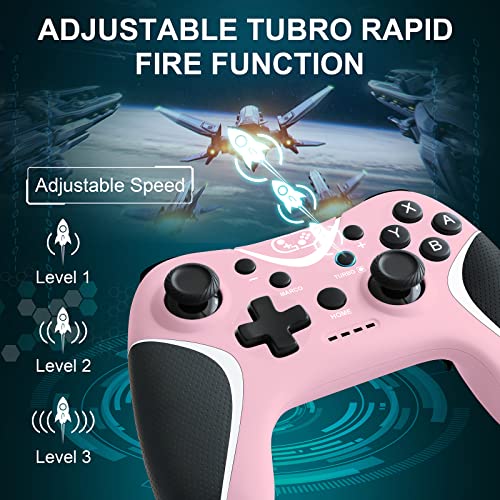 Switch Wireless Pro Controller para Nintendo Switch/Lite/OLED Multi-plataforma Windows PC/iOS/Android/Switch Gamepad Remote com