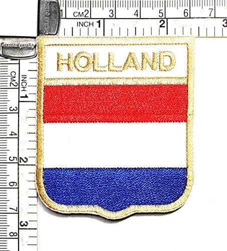 Kleenplus 2,6x2,3 polegadas. Holland Fland Patch Patch Militar Tactical Flable Costume uniforme costurar ferro em patches country nacional bandeira bordada Crachá de apliques bordados