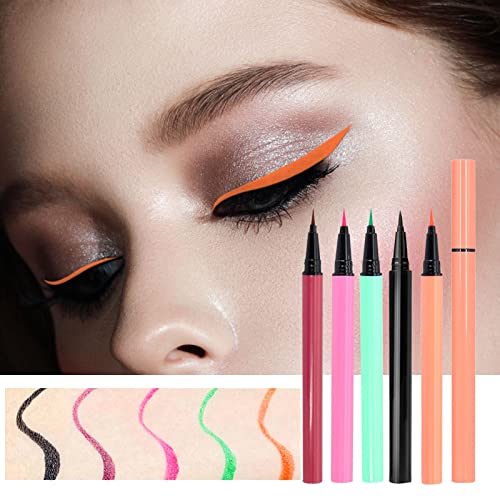 Outfmvch One Makeup Stick Black Eyeliner lápis e fácil de colorir vermelho não alérgico a maquiagem diária cor autônoma de si mesmo