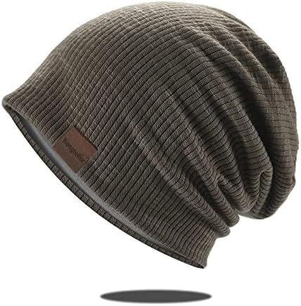 Hongtellor Slouchy Feanie Hat for Men Mulheres Capinhadas de Capas de Capas de Capas de Capinhas de Inverno Alinhado