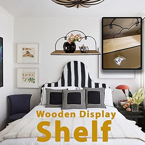 Angel's Peel lounge metal de madeira pendurada na prateleira decoração de parede para decoração em casa, quarto, quarto de crianças,