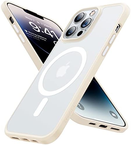 Torras Magnetic projetado para o iPhone 13 Pro Max Case, [Drop de grau militar testado] [Compatível com Magsafe] Caso de proteção