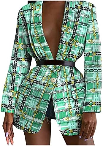 Túnica minge túnica casual de manga longa blazer feminino de inverno formal bolso gráfico blazer poliéster fit v pescoço jaqueta