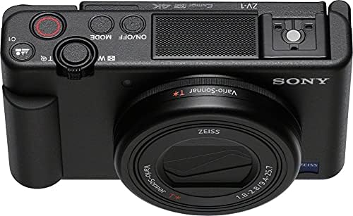 Câmera digital da Sony ZV-1 para criadores de conteúdo, vlogging e youtube com tela flip, tela de toque, transmissão de vídeo ao vivo, webcam com vlogger microfone de espingarda ECM-G1