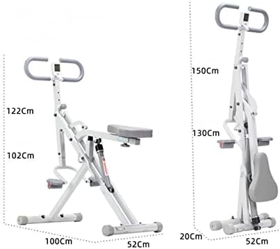 Zukeehcj Remo Máquina de Remo de Saúde e AMP; Assistência de agachamento de fitness para treino de glúteo, máquina de exercício